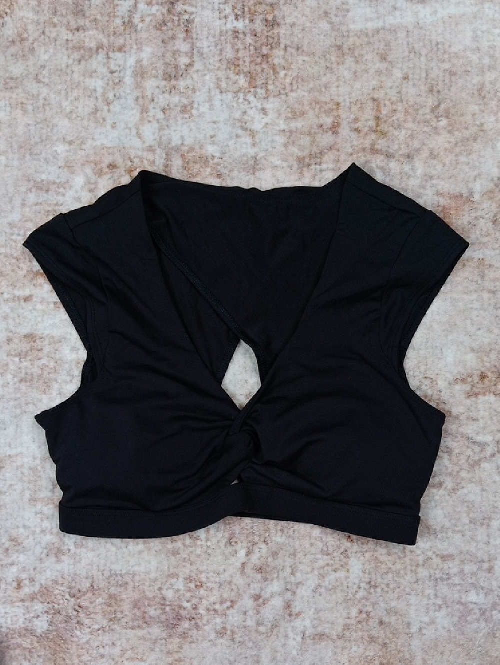 Fabletics Black Sports Bra Crop Active Top